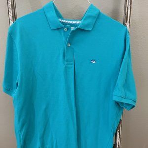 Men's Southern Tide Skipjack Polo Shirt - TEAL/AQUA Size XL